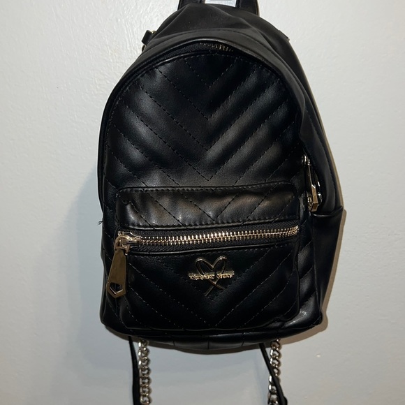 Victoria's Secret Bags Victorias Secret Small Black Backpack Poshmark